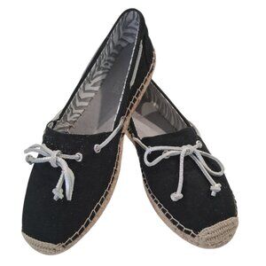 Sperry Authentic Original Katama Black Canvas Women’s Boat Shoes Sz 9.5